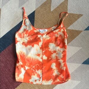 Thakoon Orange Tie-Dye Women's Top